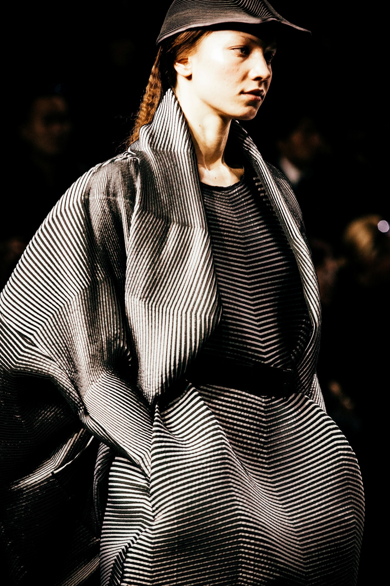 Issey Miyake AW15, Dazed backstage, Womenswear, Paris