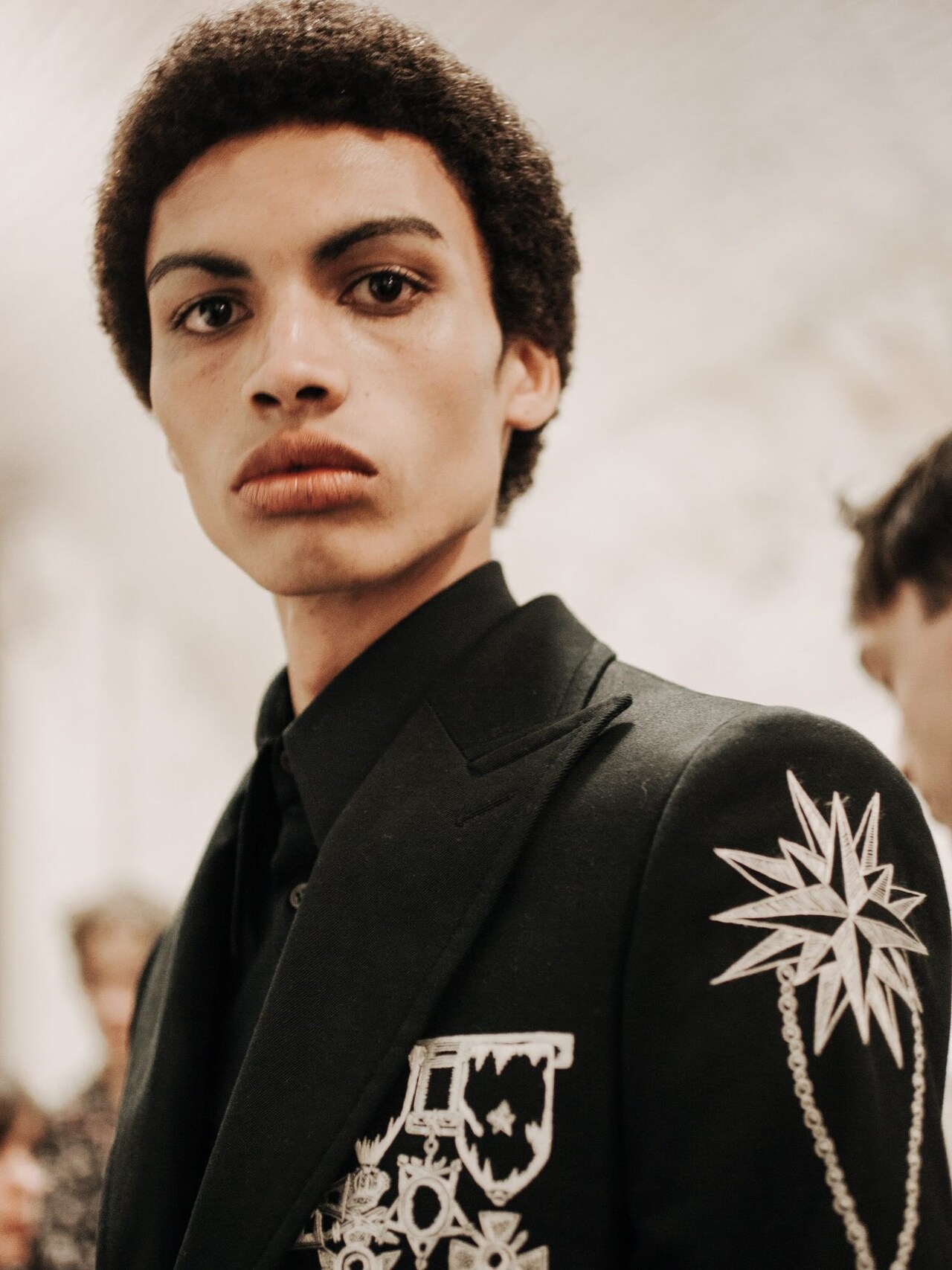 McQueen SS16 Sol Goss breakout menswear model