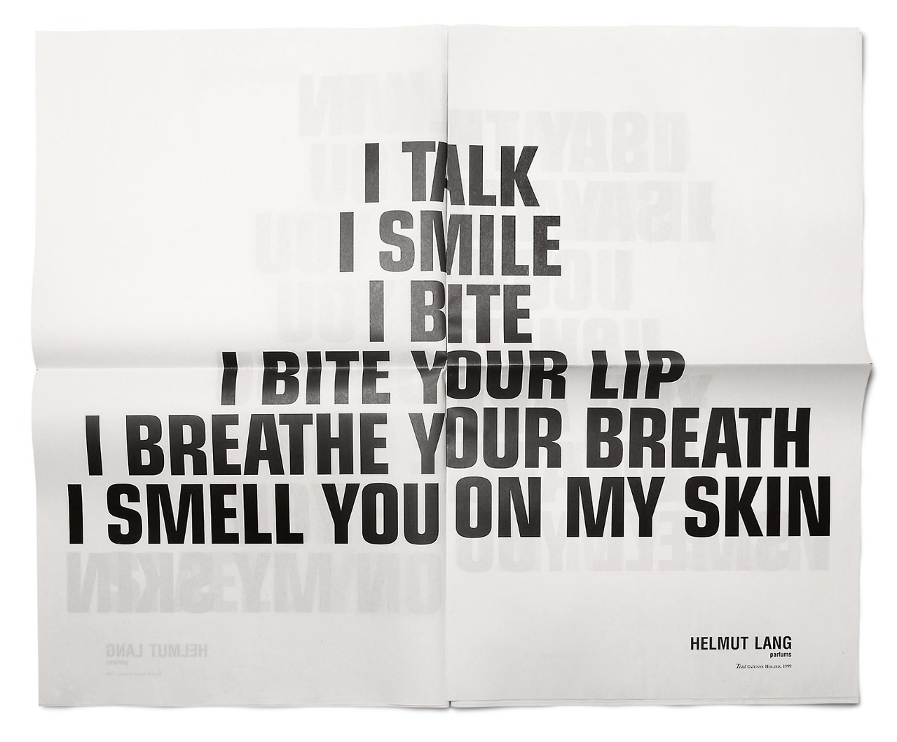 ARCHIVE.pdf on Instagram: Helmut Lang: Collaborations with Jenny Holzer.  Holzer was the artist whose Truisms, Inflammatory Essays and projections  brought poetry and politics to the field of typography. Lang was the  Austrian