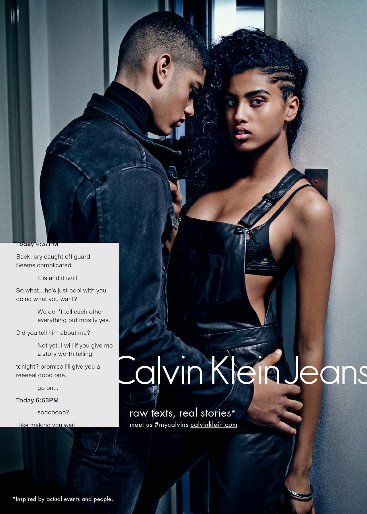 Calvin Klein Jeans AW15 campaign sexting