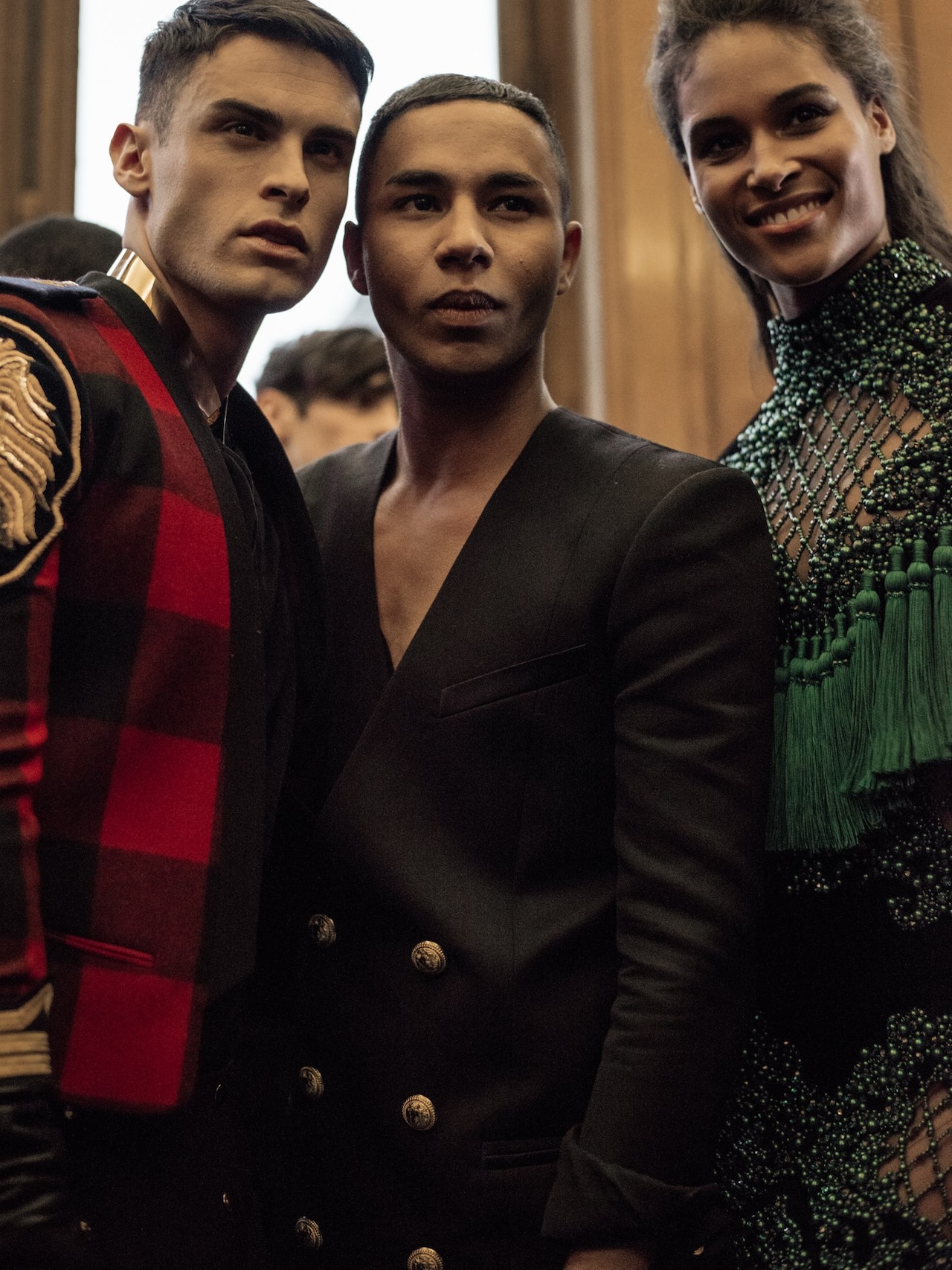 Backstage at Balmain AW16