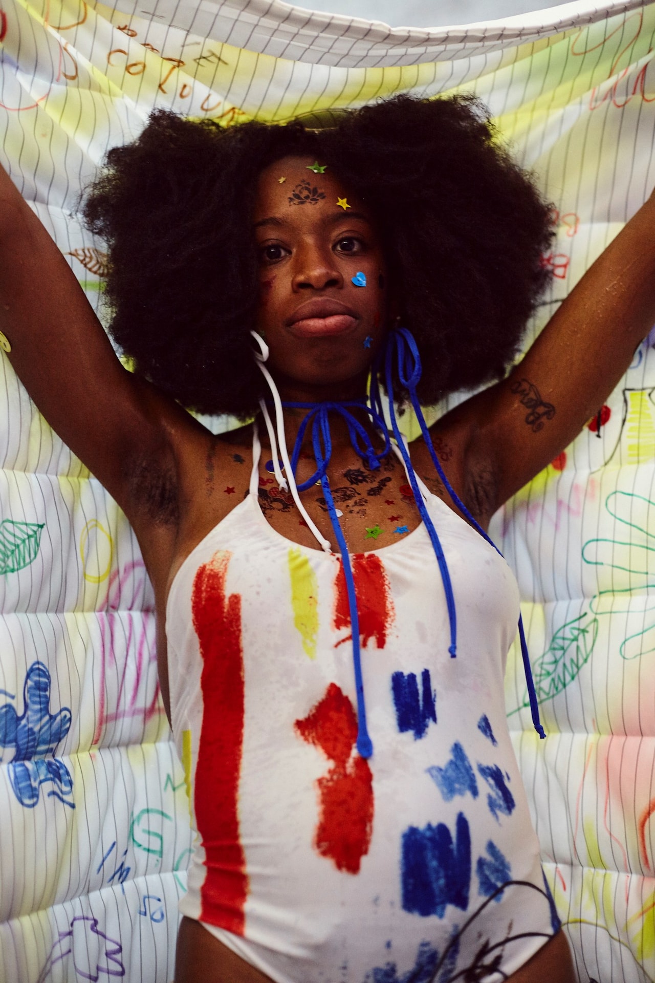 Backstage at Carmen Chan, Central Saint Martins BA 2016