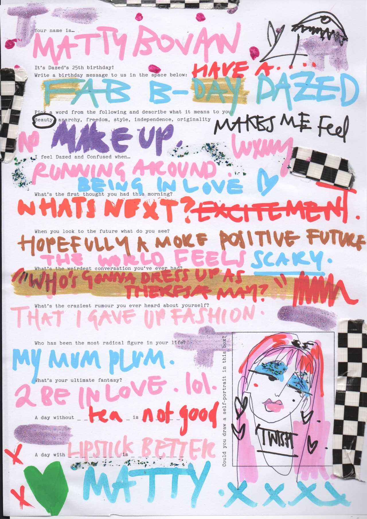 Handwritten Birthday Notes – Autumn/Winter 2016