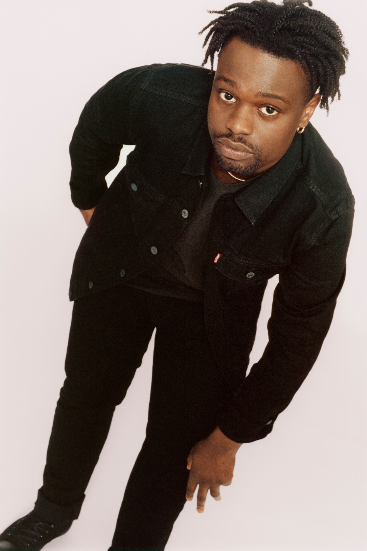 Campbell Addy wearing Levi’s 501 Skinny