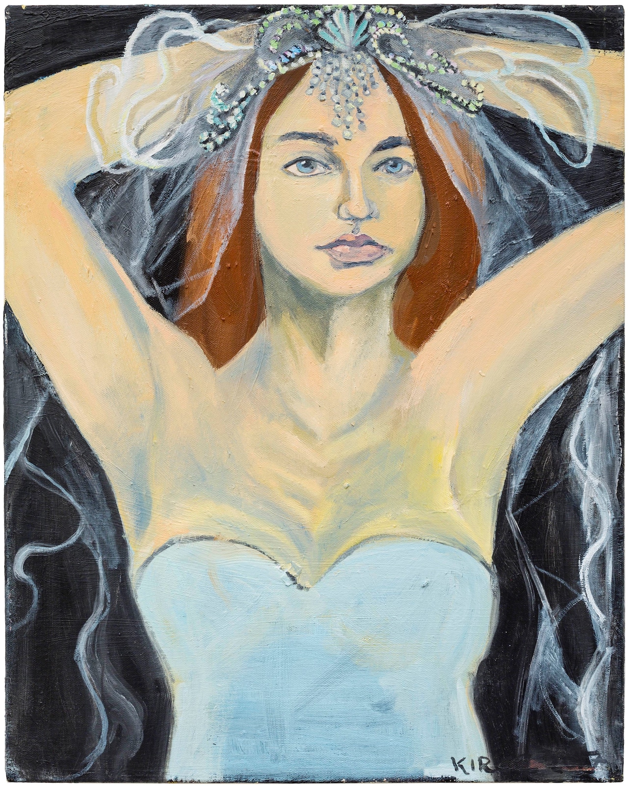 Kirke, Jemima, Lola as a Bride, 2017, Oil on canva