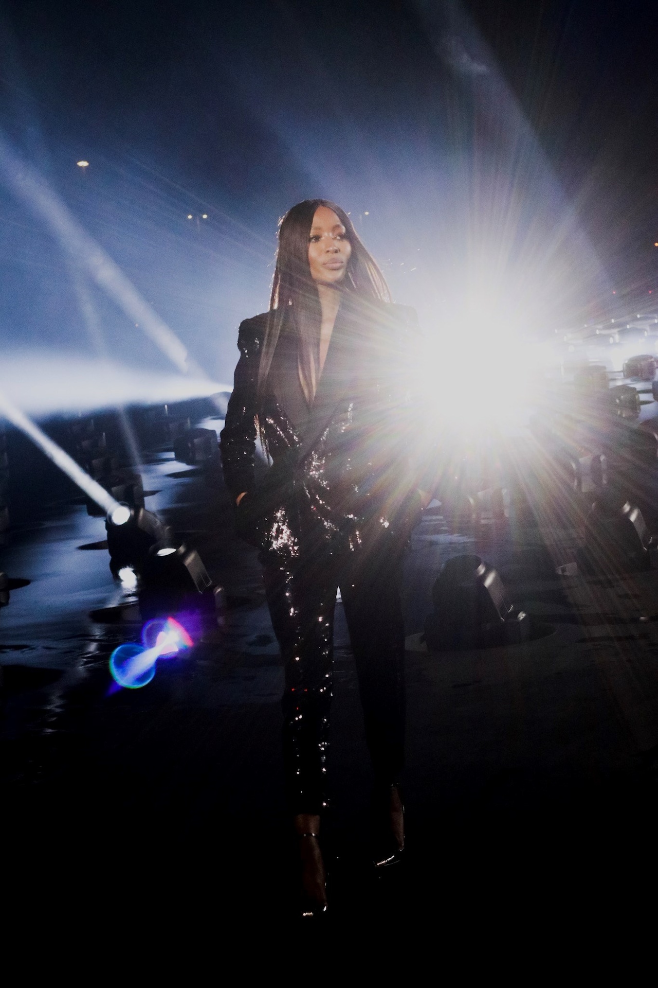 Naomi Campbell Saint Laurent SS20