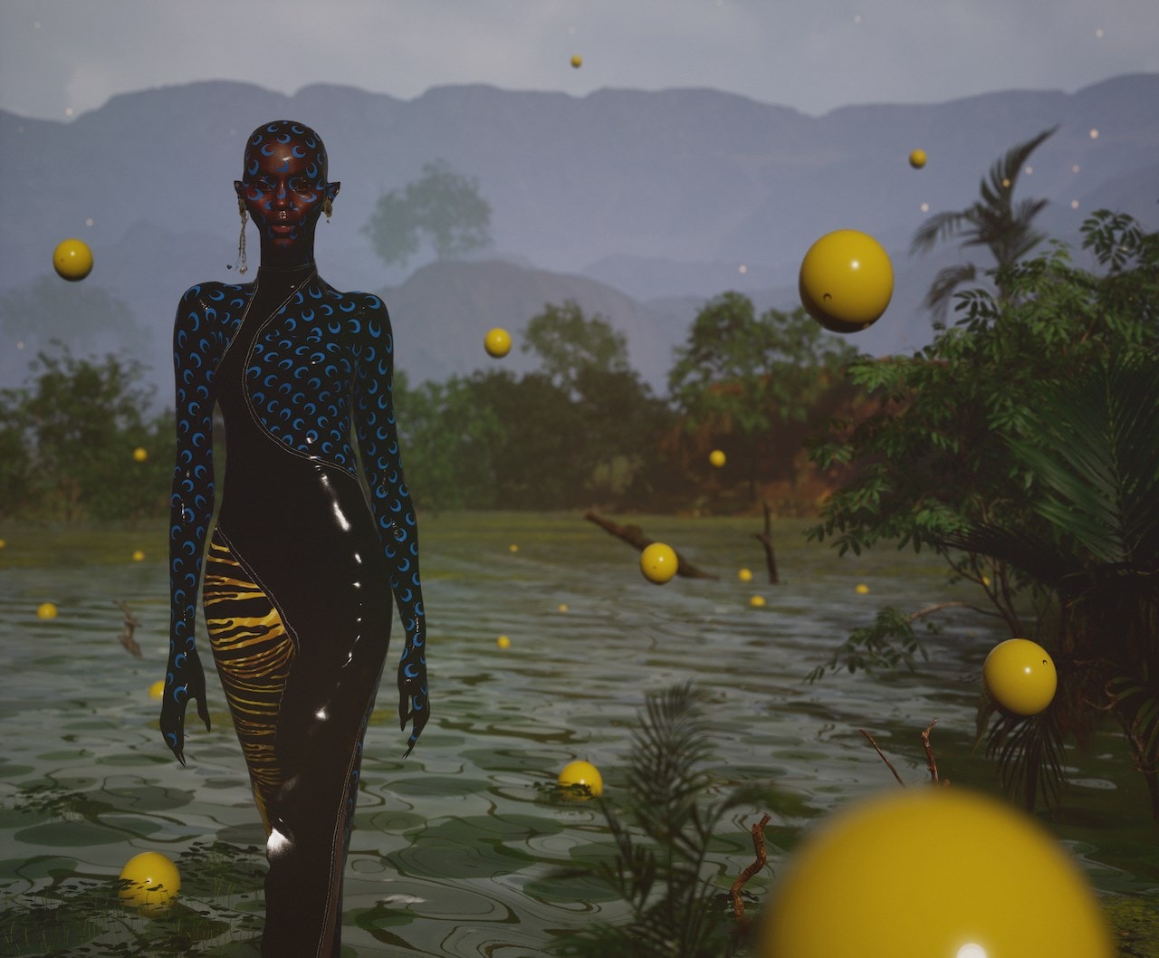 Marine Serre Marée Noire SS20 campaign