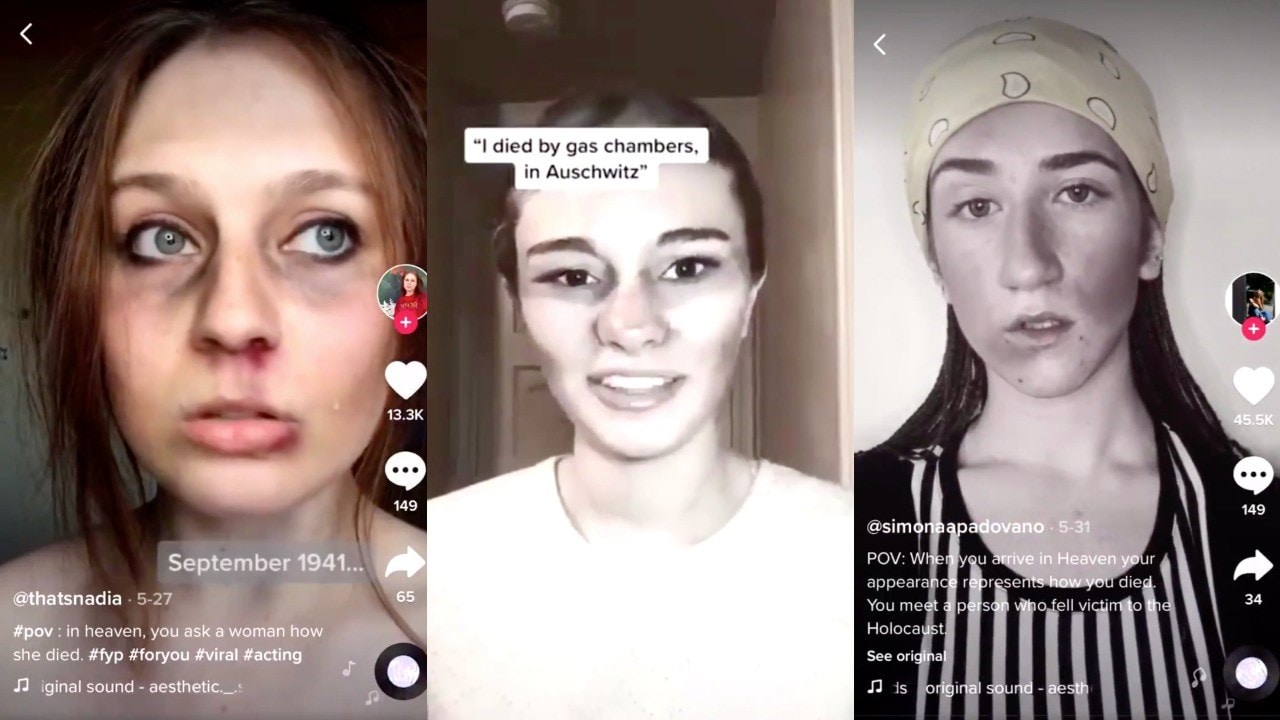 TikTokers ‘cosplay’ as Holocaust victims