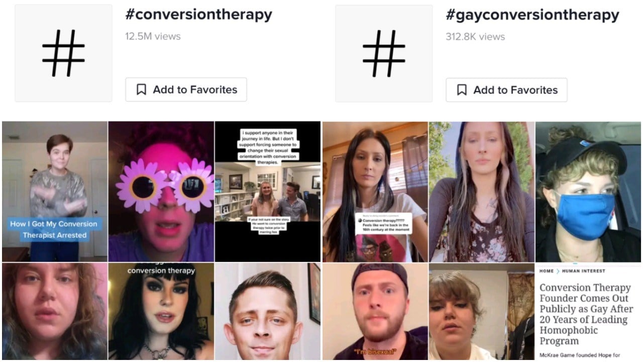 TikTok bans conversion therapy content