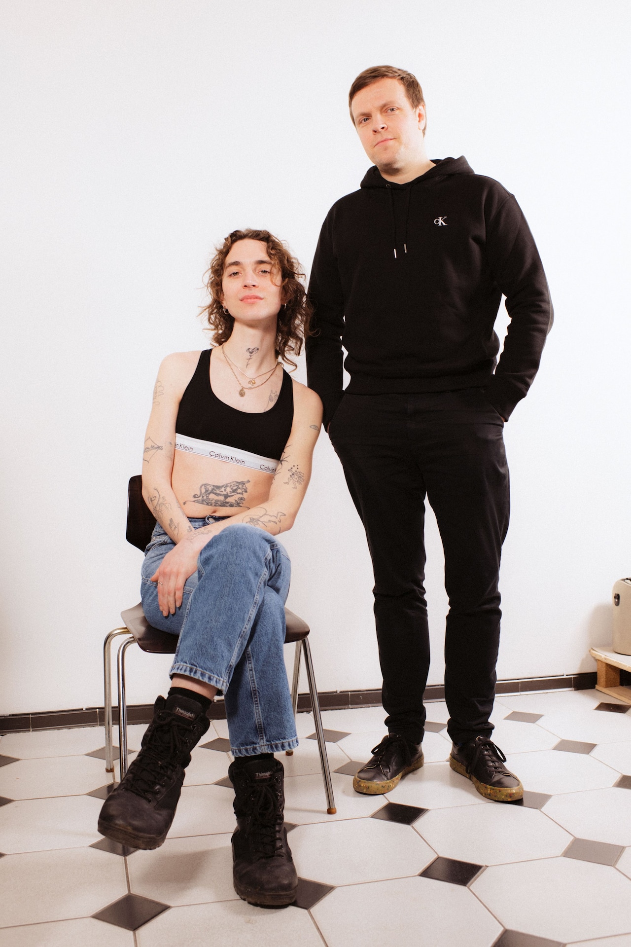 GLORIA GLITZER TABLOID PRESS CALVIN KLEIN DAZED