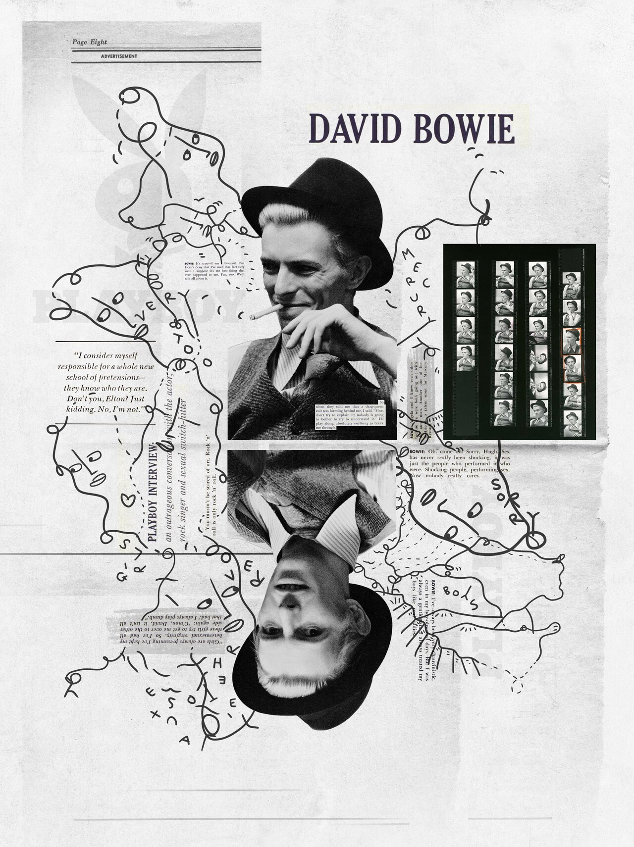 Shantell Martin and Ben Sheppee, “Bowie 1976” (2021)