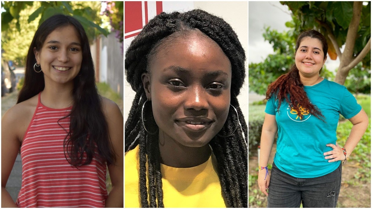 COP26 activists: Catalina, Zainab, and Xiomara
