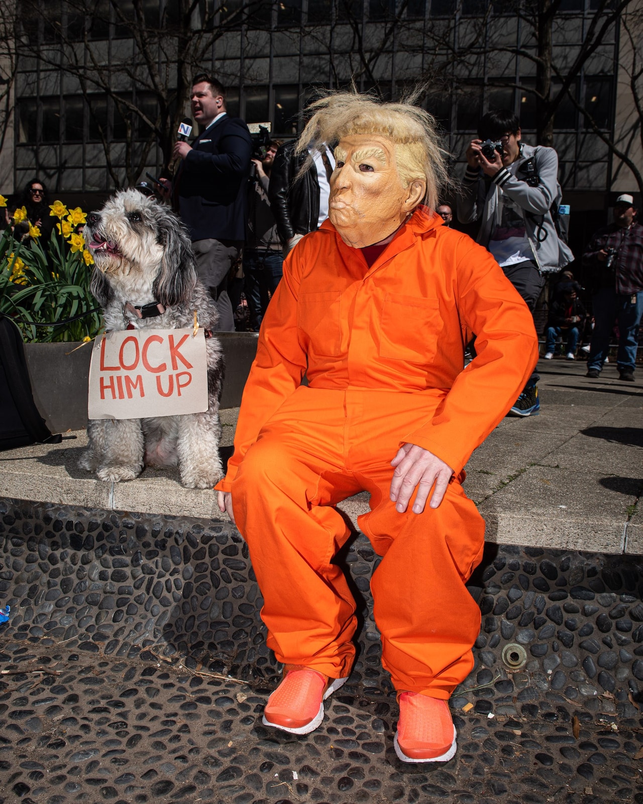 Photos from Trump’s courtroom arrest