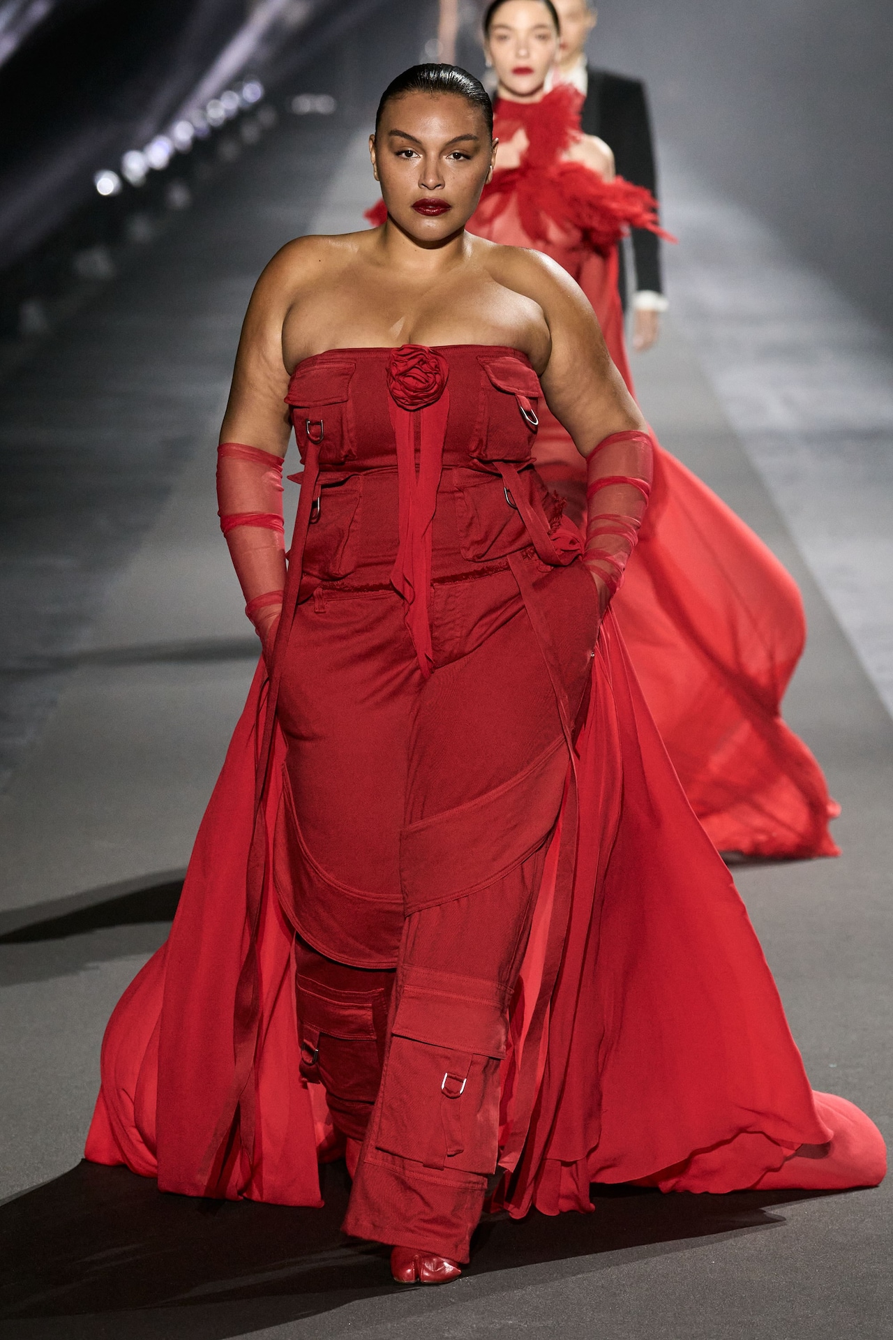 Paloma Elsesser wearing Blumarine