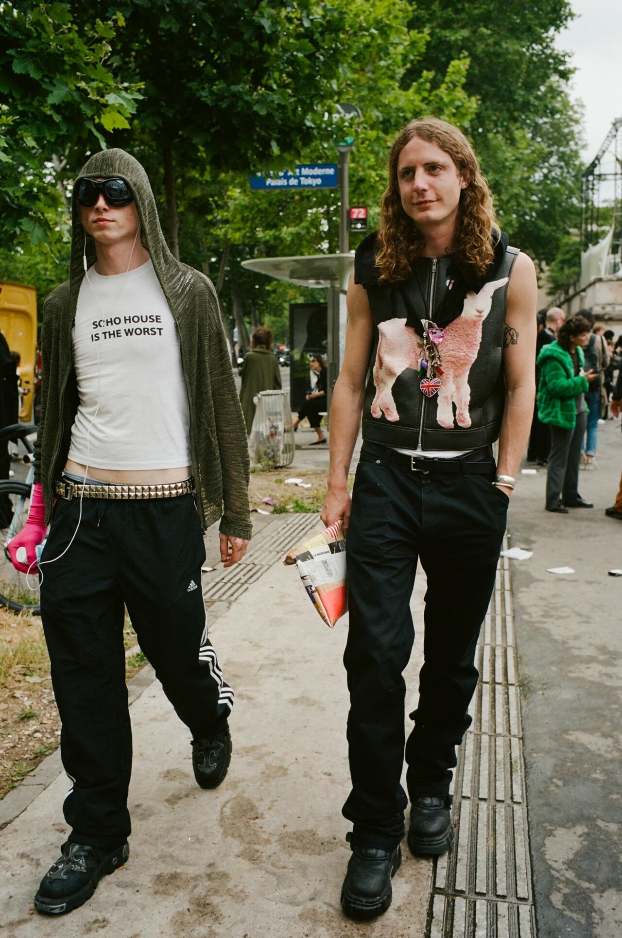 Paris Fashion Week men's SS24 street style 