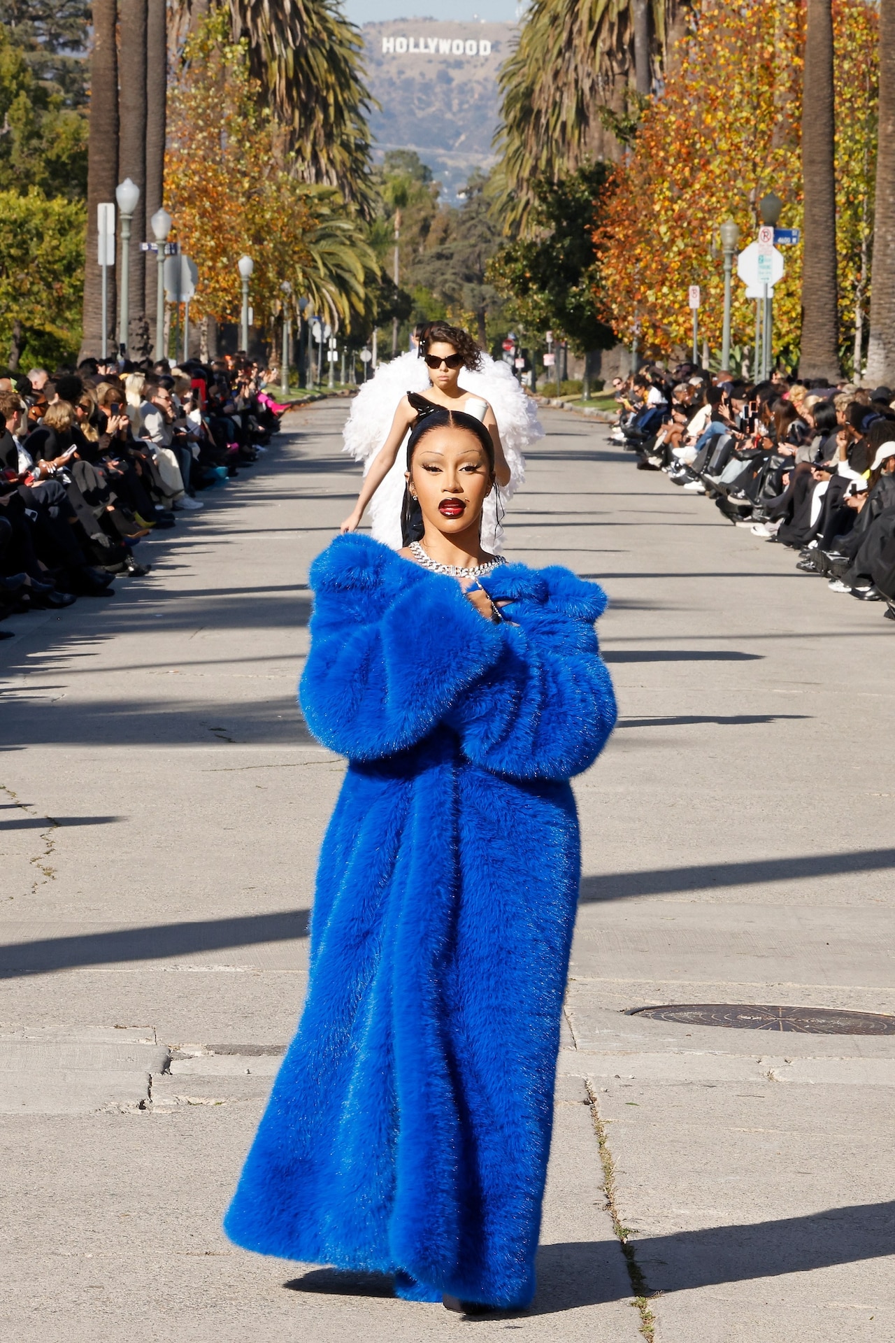 Balenciaga show Fall 24 Hollywood Cardi B 