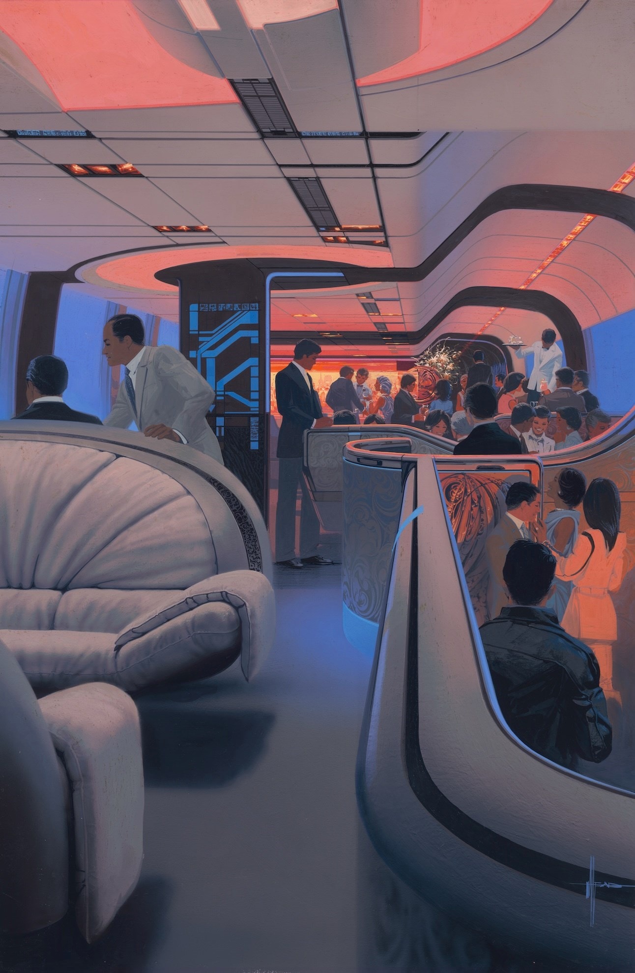 Syd Mead, Japan Rail Interior (1990)
