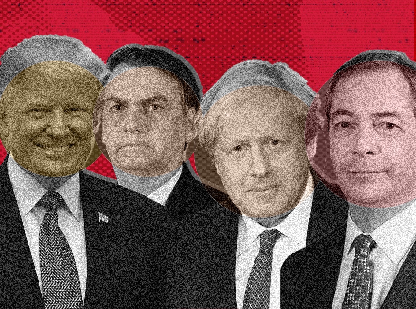 Boris Johnson, Donald Trump, Nigel Farage