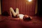 Alice on the floor in my room in Berlin, 2026