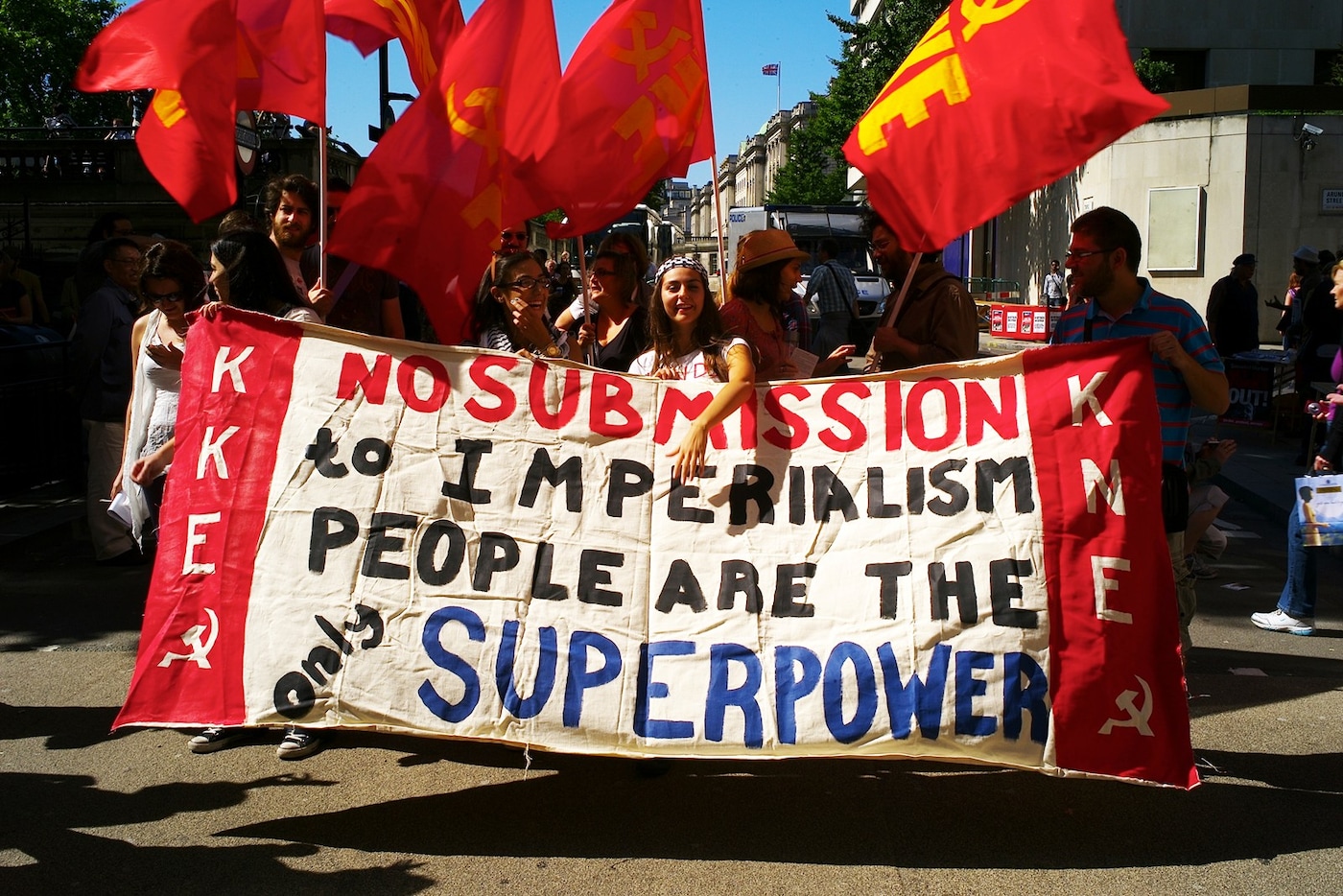 Syrian anti-war march