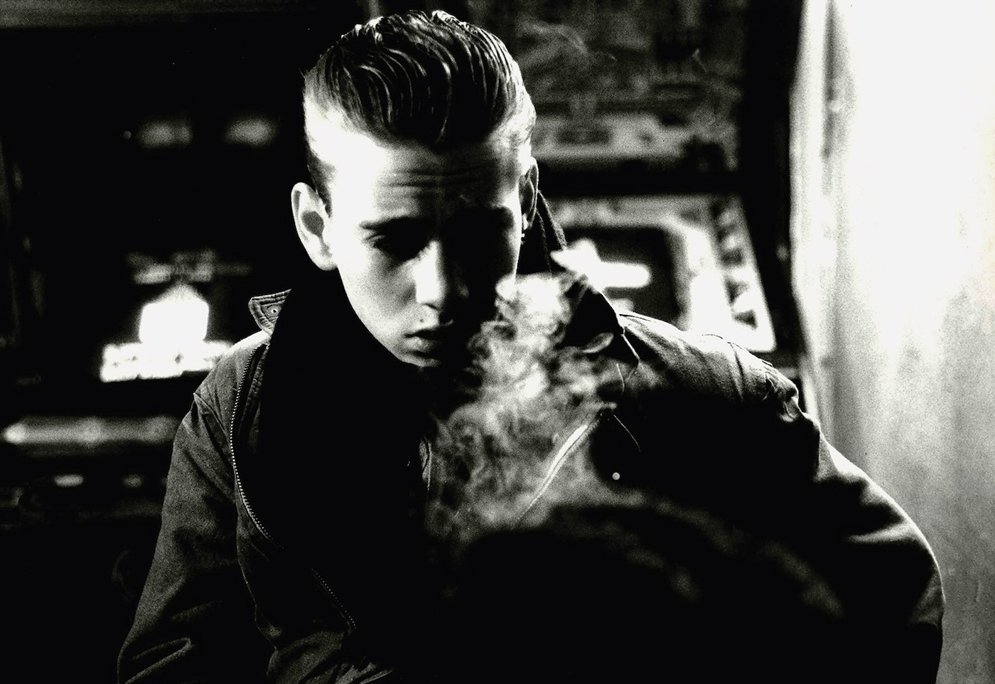 Alex at the Kensington Pool Hall, 1984