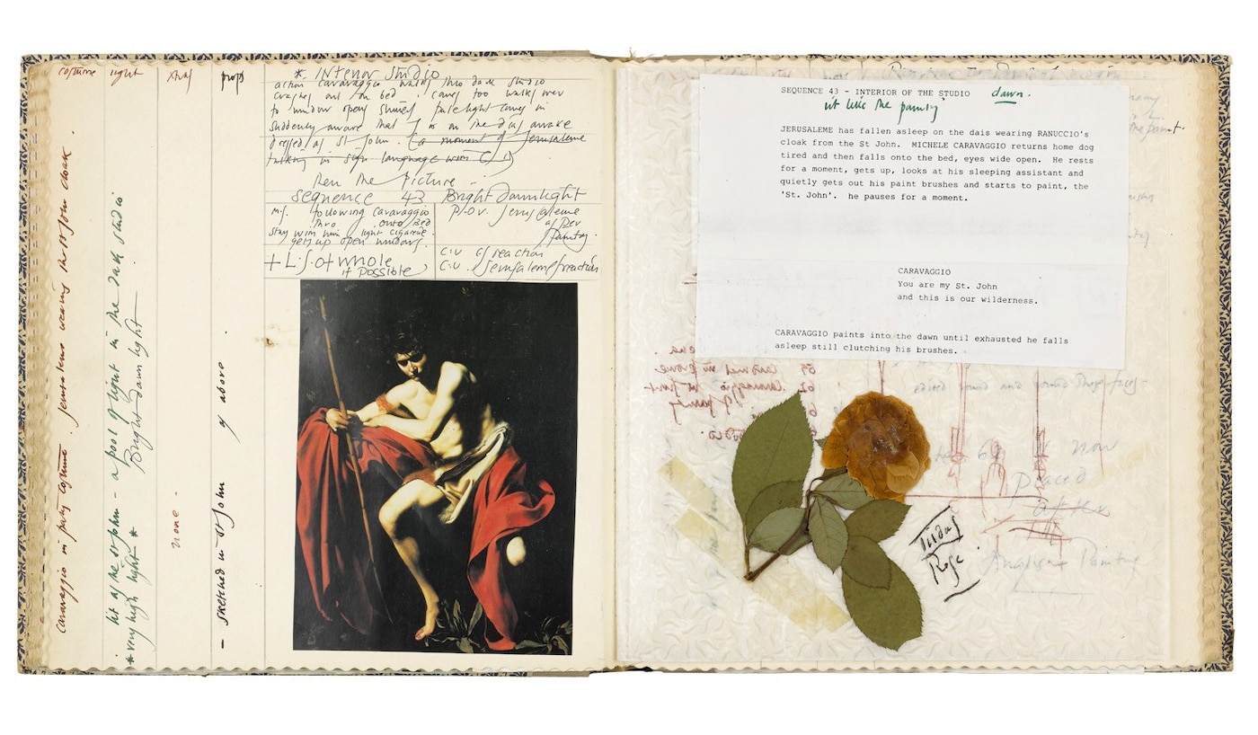 Pages from Derek Jarman's sketchbook
