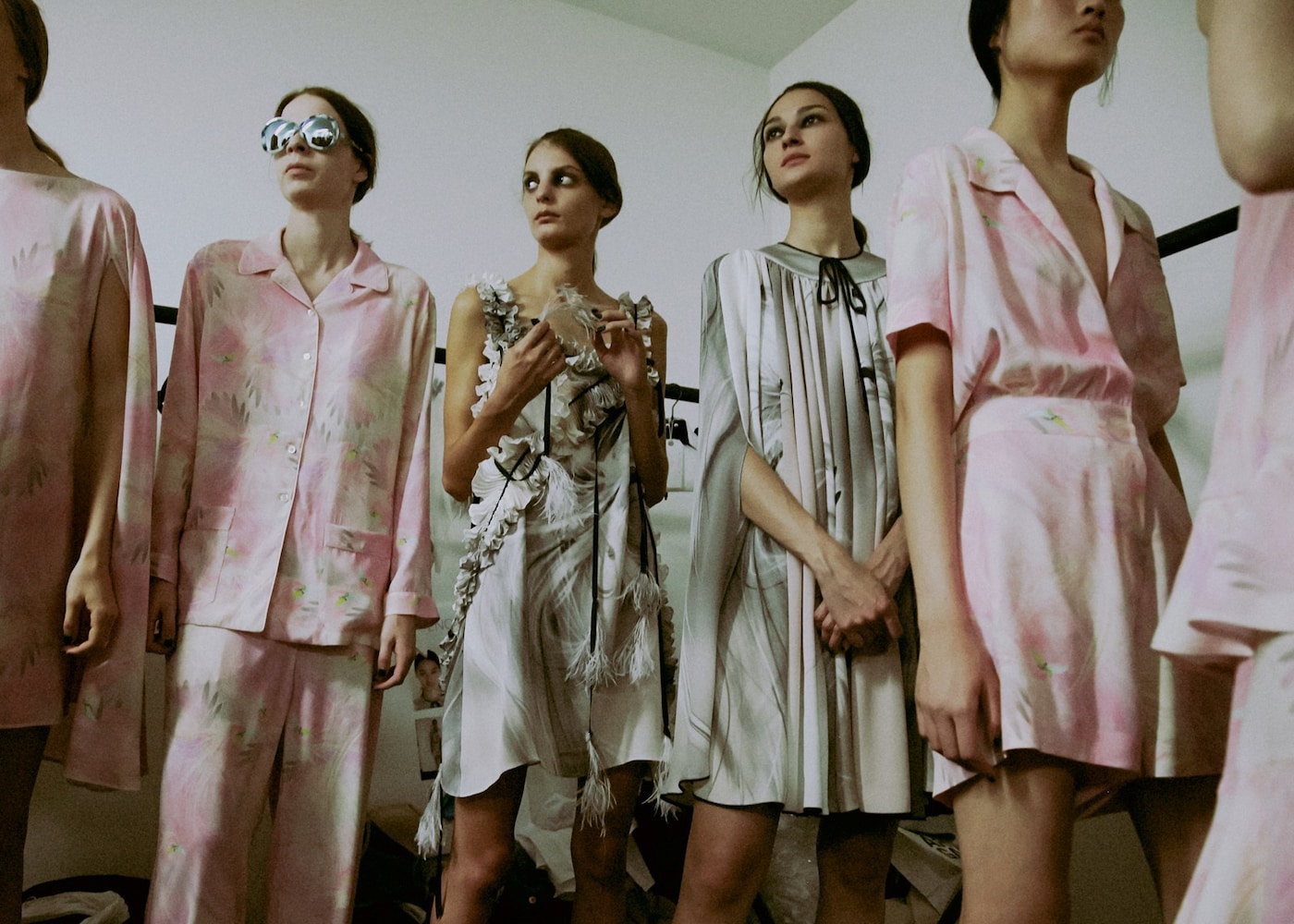 Backstage at Giles SS15