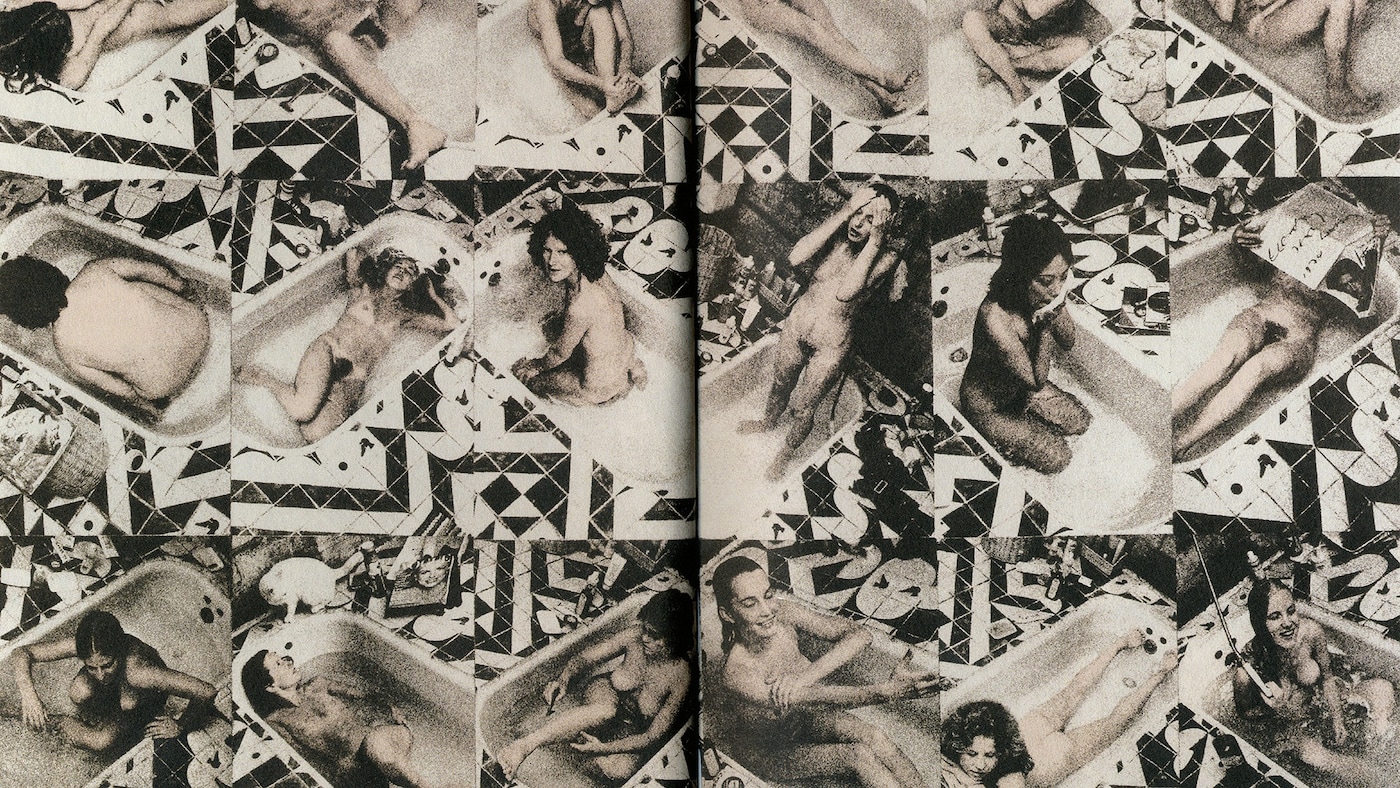 An original double page spread from WET