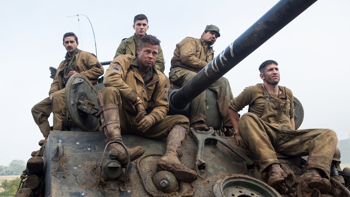 Fury Brad Pitt press photo
