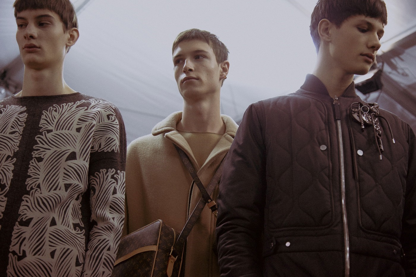 Louis Vuitton - Scenes from backstage at the Louis Vuitton Men's