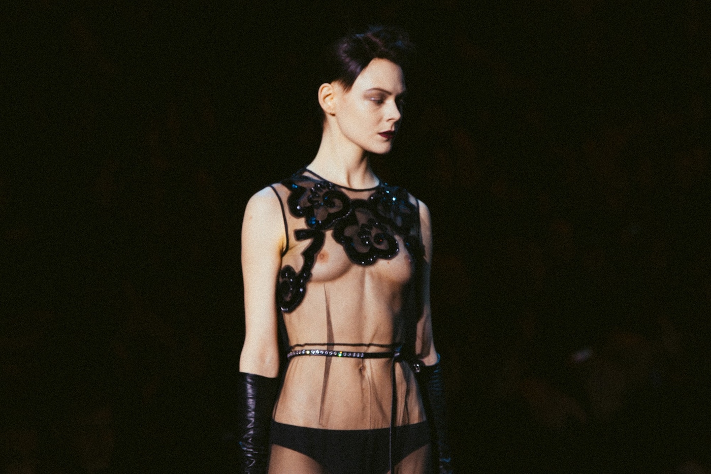 Marc Jacobs AW15 Dazed Womenswear runway transparency sheer