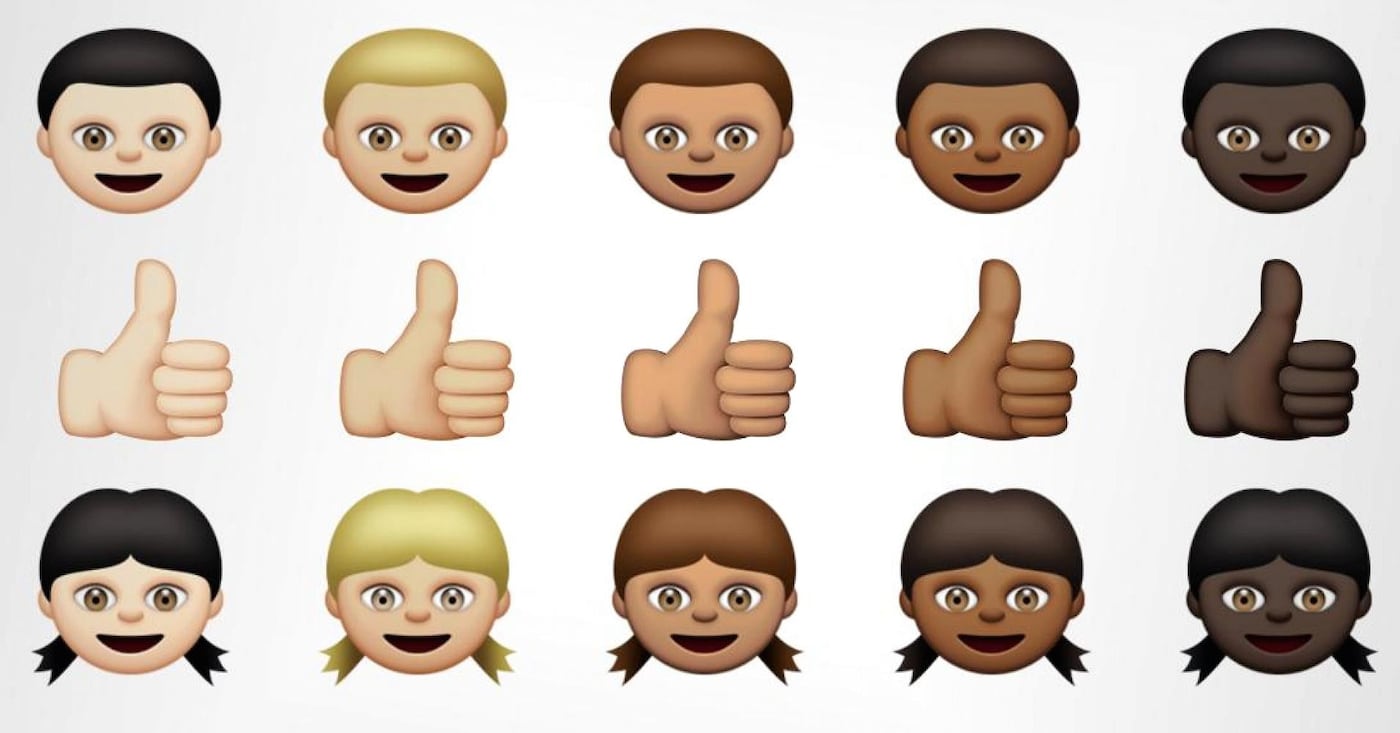 Apple racially diverse emoji
