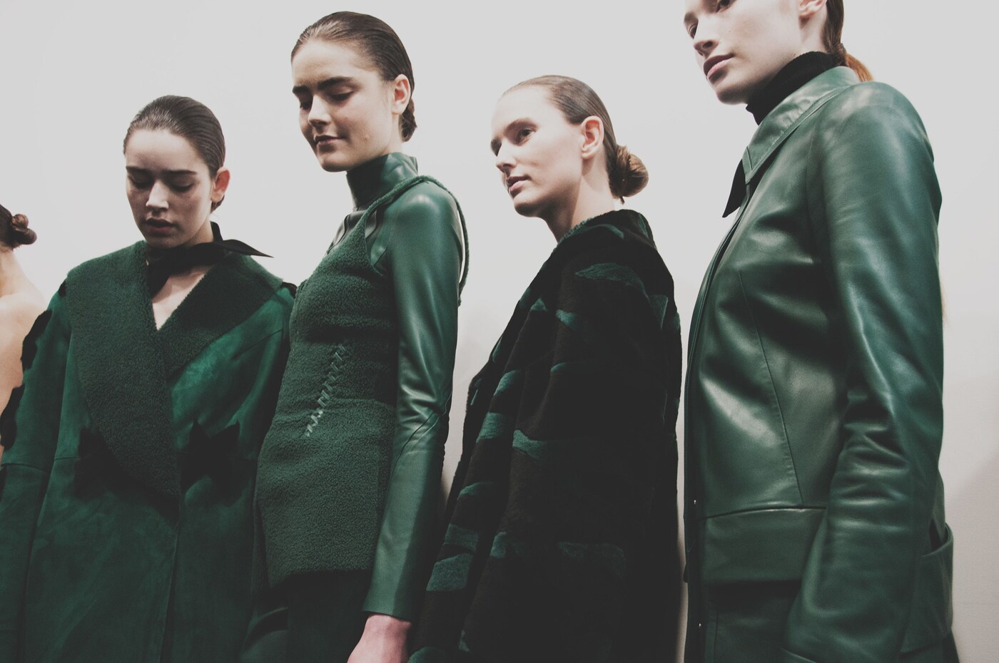 H by Hakaan Yildirim AW15 Womenswear Dazed backstage group