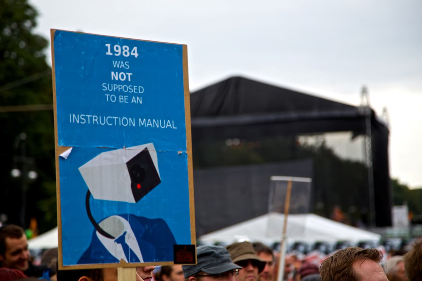 Anti-surveillance NSA protest