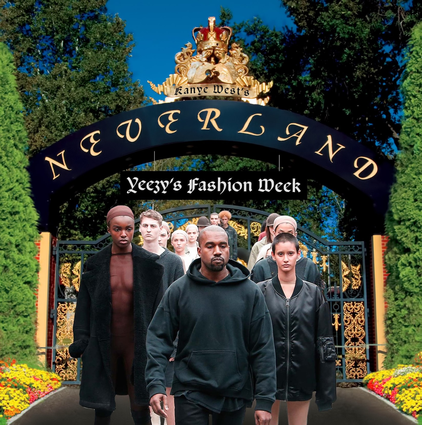 Kanyes Neverland catwalk
