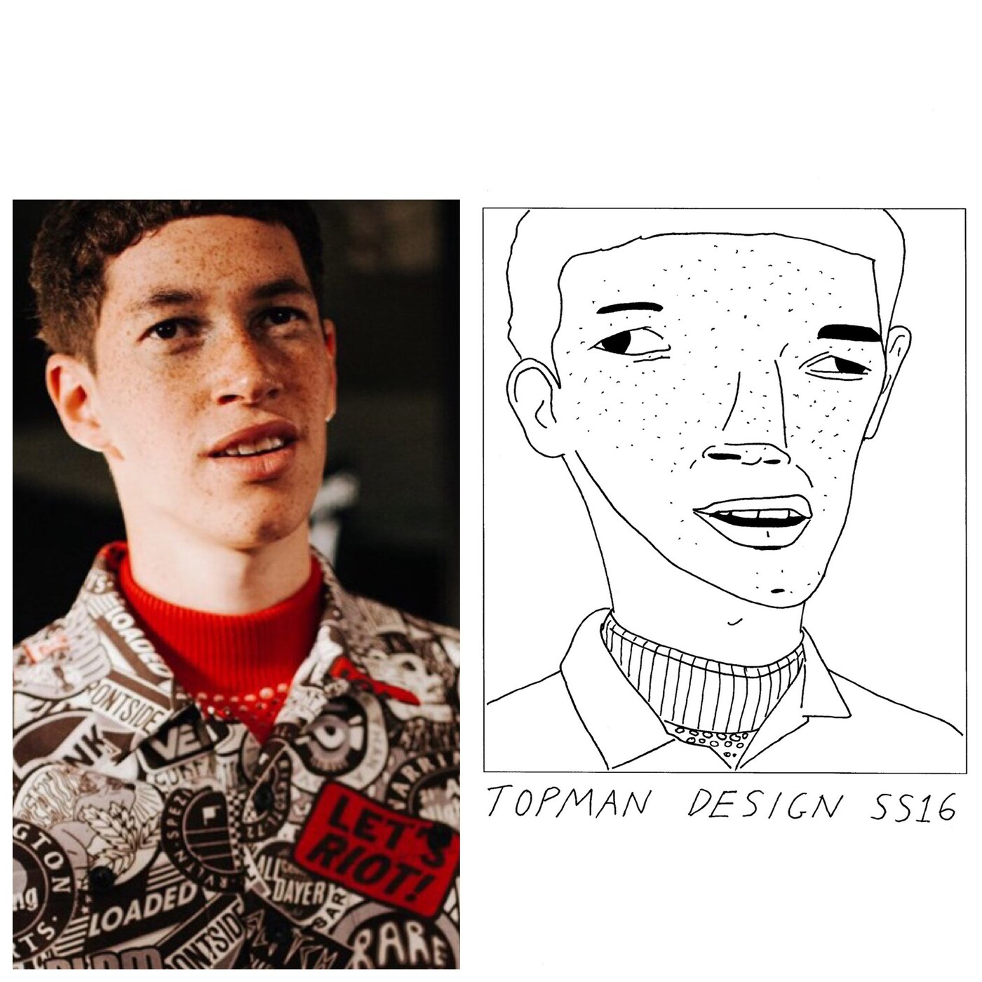 Topman Design SS16 LCM Badly Drawn Models Sean Ryan