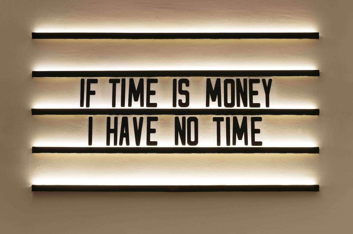 If Time Is Money