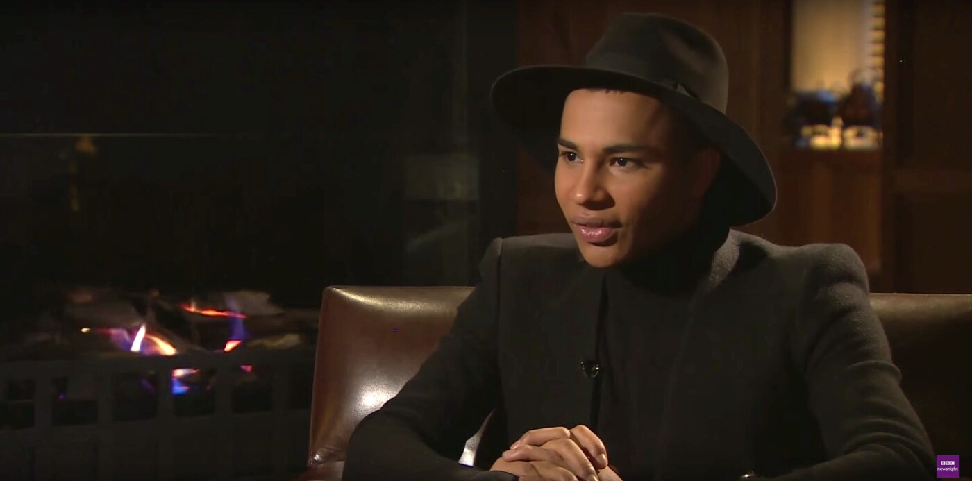 Olivier Rousteing on BBC Newsnight