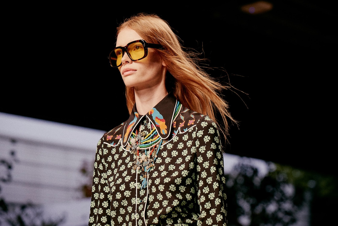 A shirt from the Gucci Spring Summer 2016 collection featuri