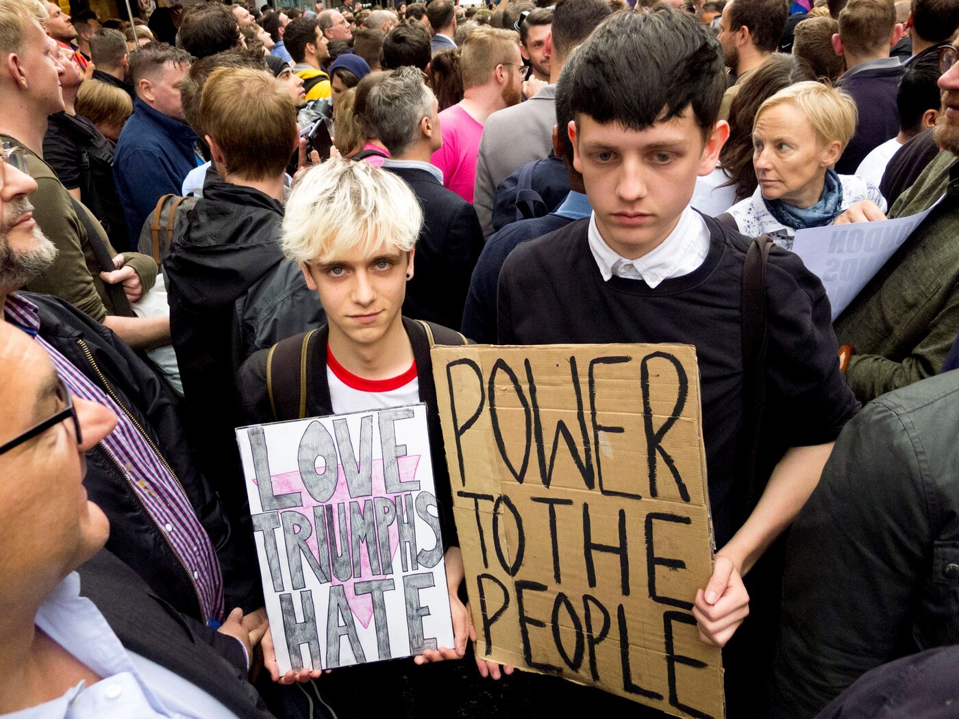 Orlando shooting Soho vigil, photographs by Alice Zoo, Dazed