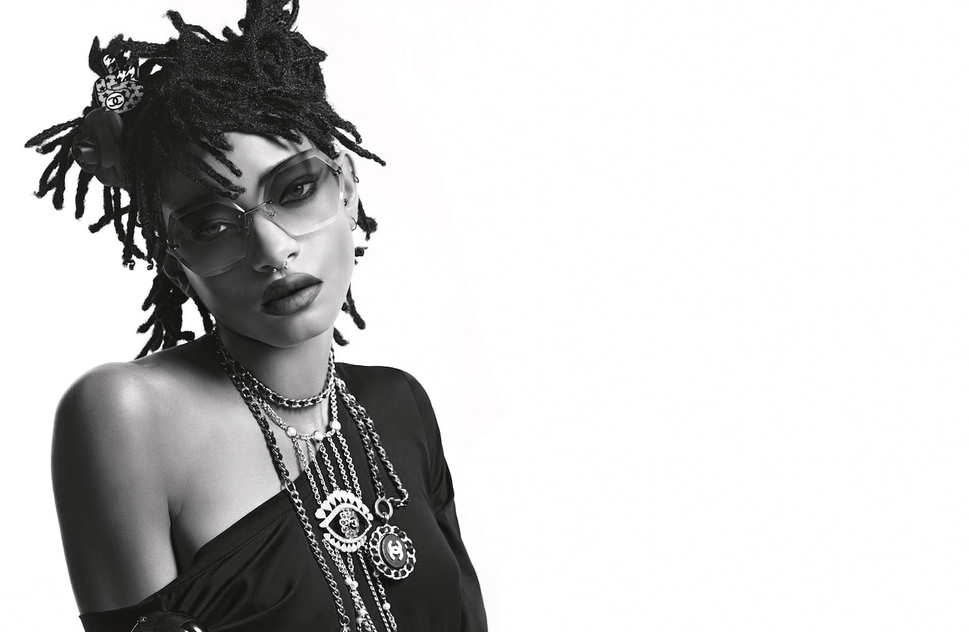 Willow Smith Chanel eyewear Karl Lagerfeld Dazed