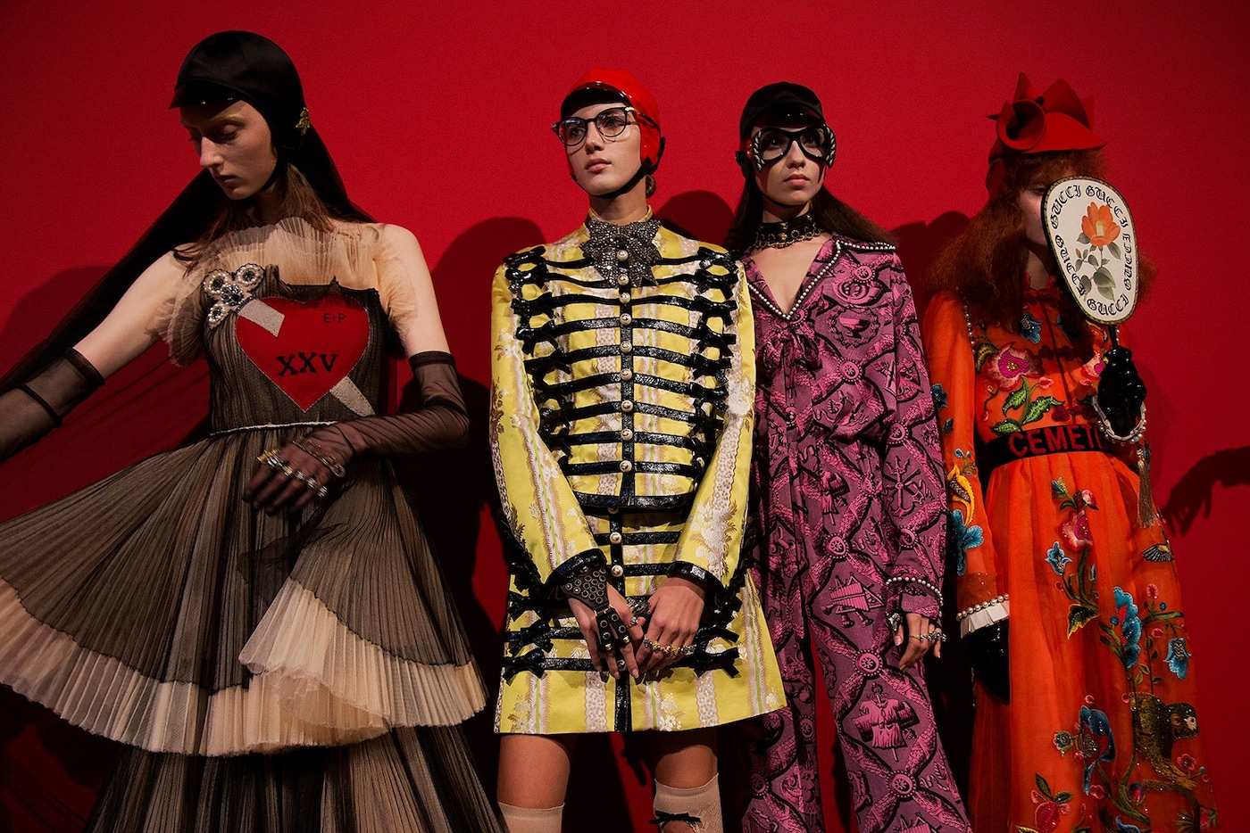 Backstage at Gucci SS17 MFW Dazed