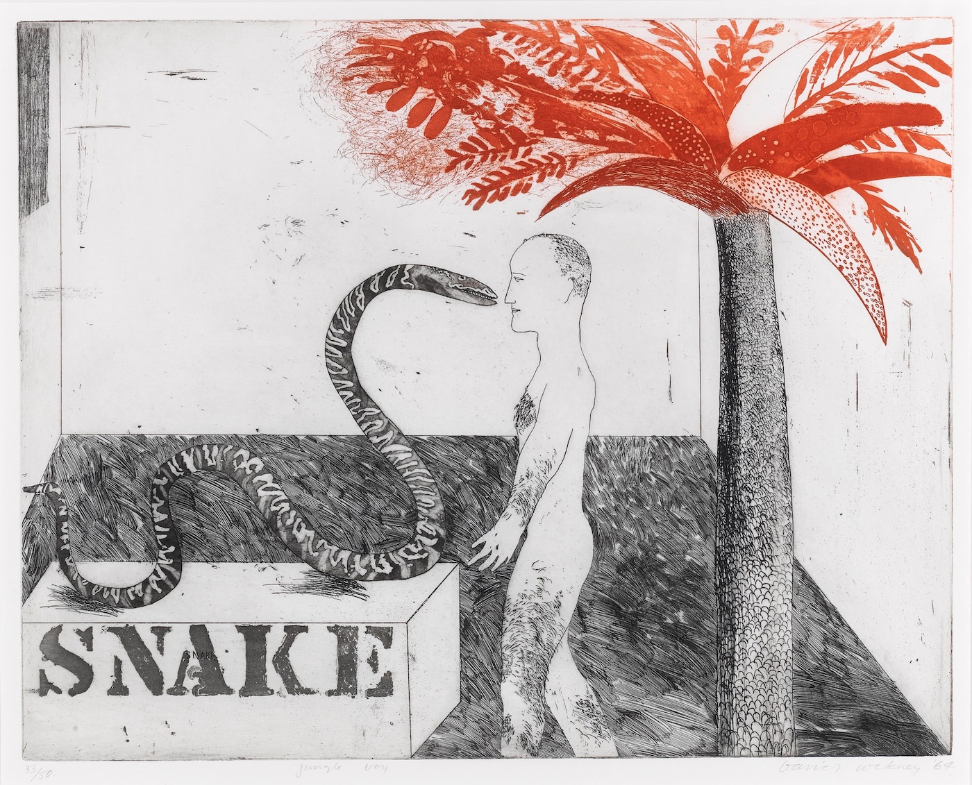 David Hockney Early Etchings Rare