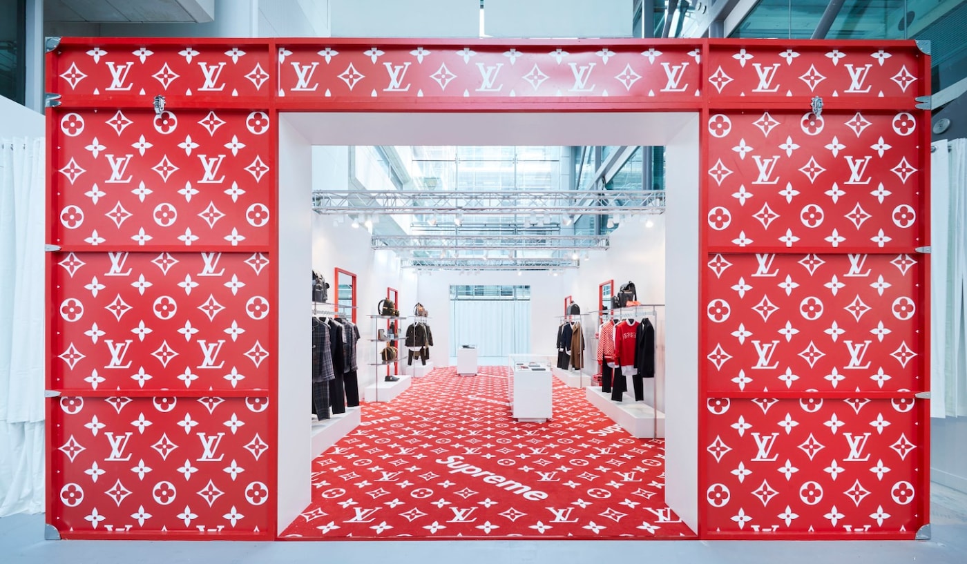 louis vuitton supreme pop up store london