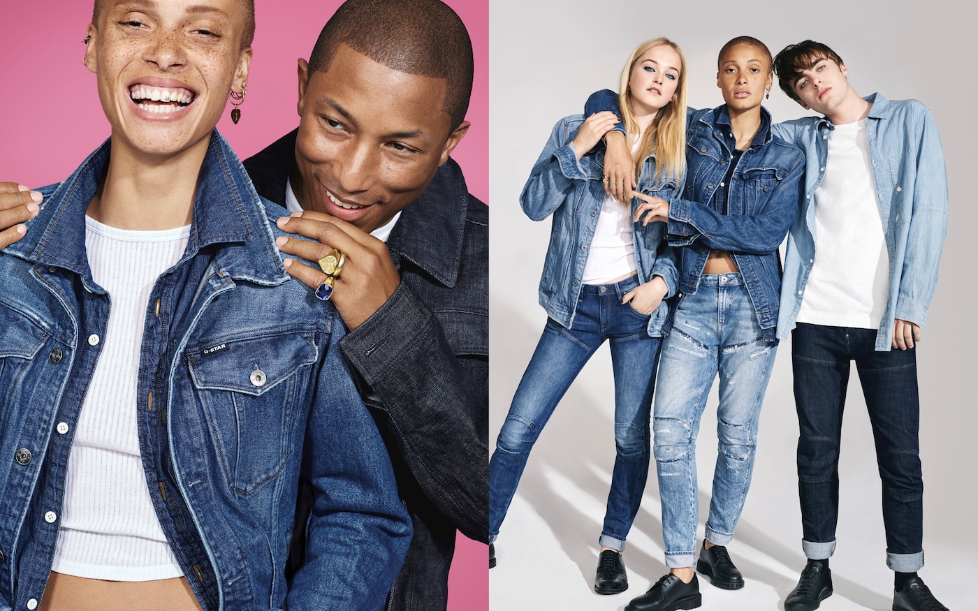g star raw campaign aw17 lennon gallagher adwoa aboah 