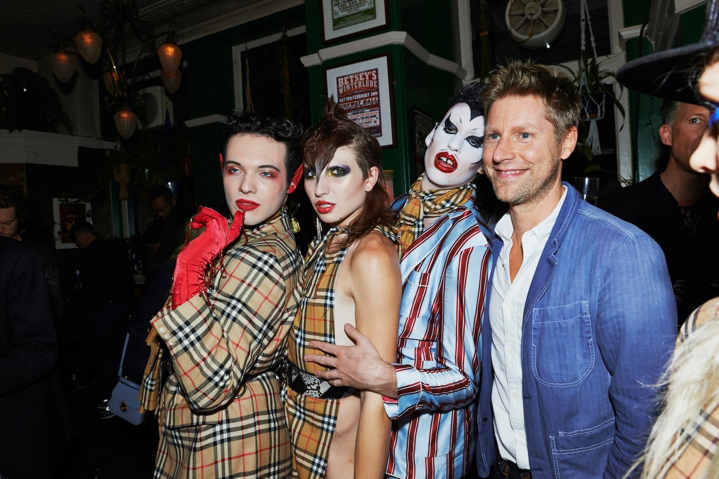 dazed burberry party fashion week london lfw 