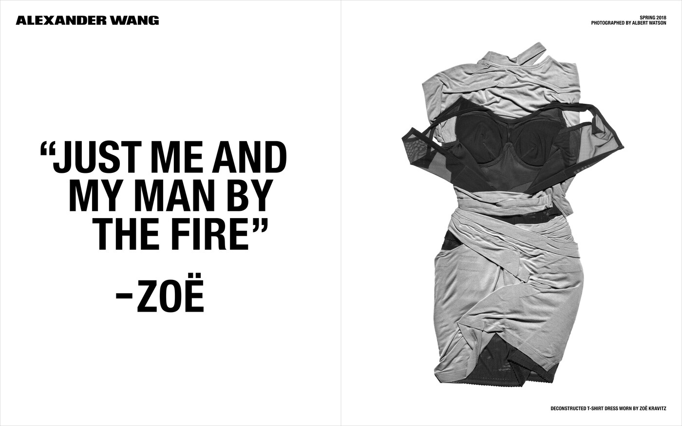 Alexander Wang SS18 Campaign kaia gerber Zoë Kravitz 