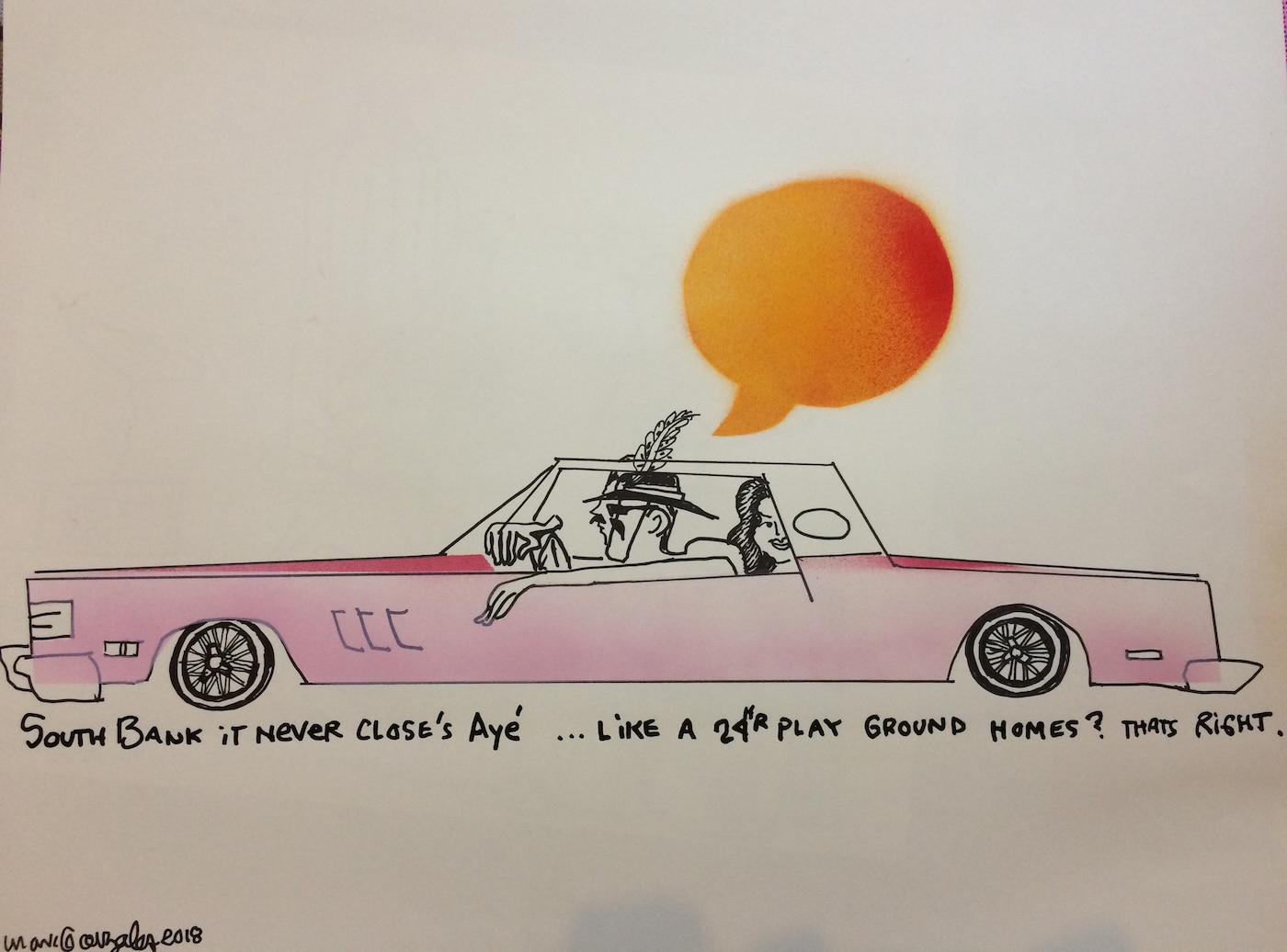 Mark Gonzales “Untitled” (2018), Southbank Commission