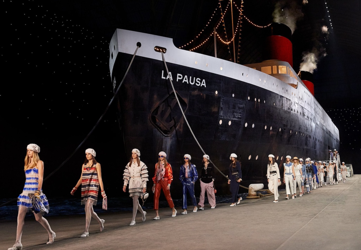 chanel cruise 2019 karl lagerfeld ship sea nautical 