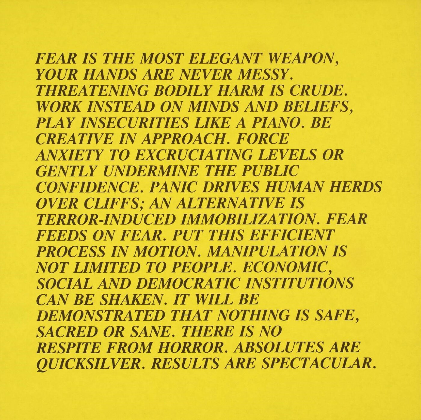 Jenny Holzer (no title) 1979-82